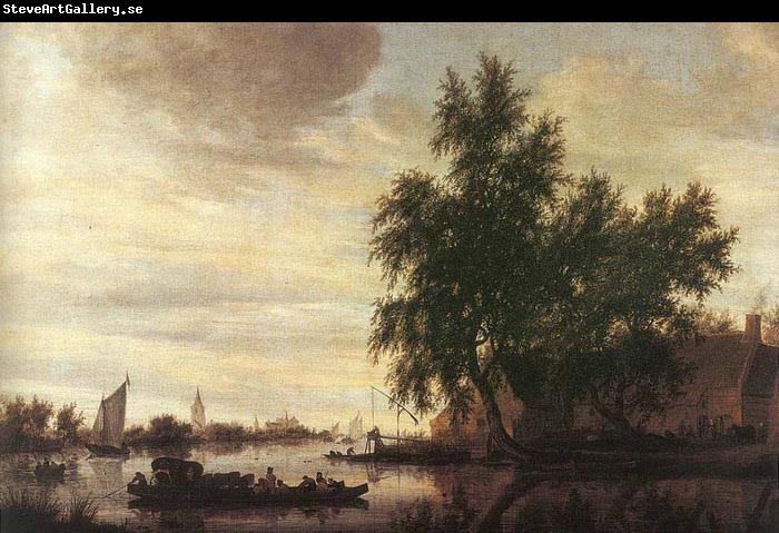 Saloman van Ruysdael The Ferryboat